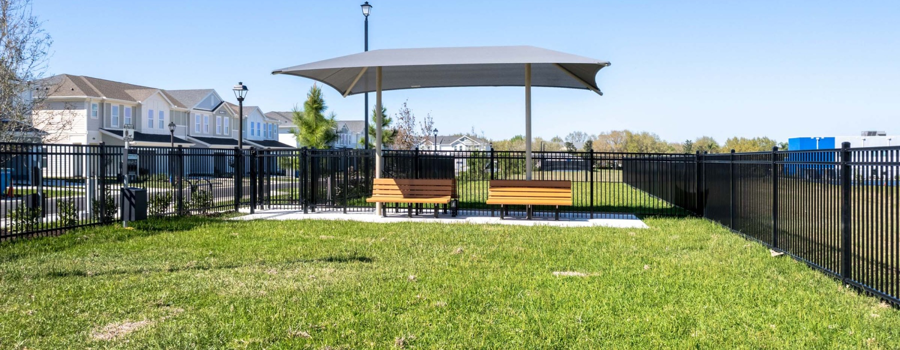 fenced greenspace for pets